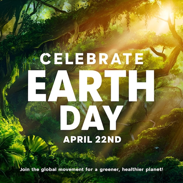 Photo celebrate earth day april 22nd