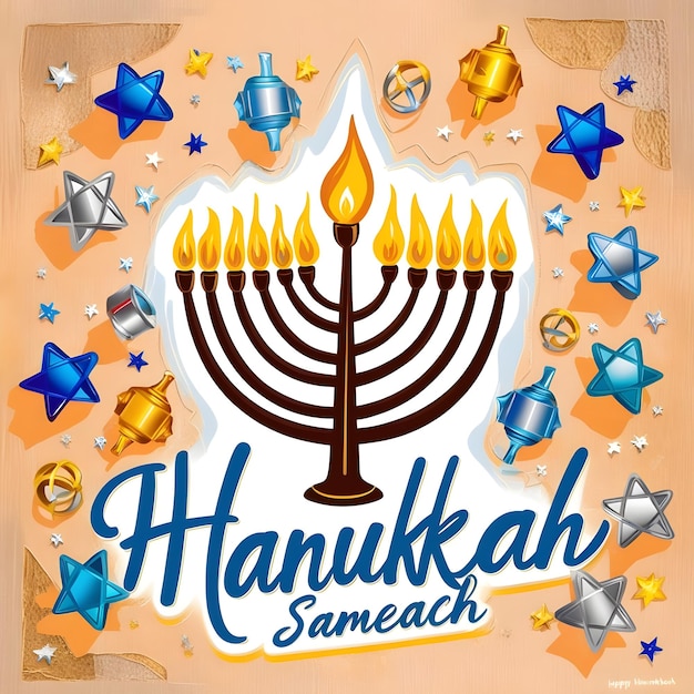 Photo celebrate the festival of lights stunning realistic hanukkah instagram posts