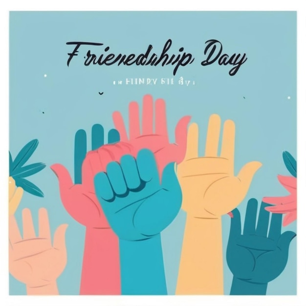 Celebrate Friendship Day with Free Vector Background Hands Holding Together