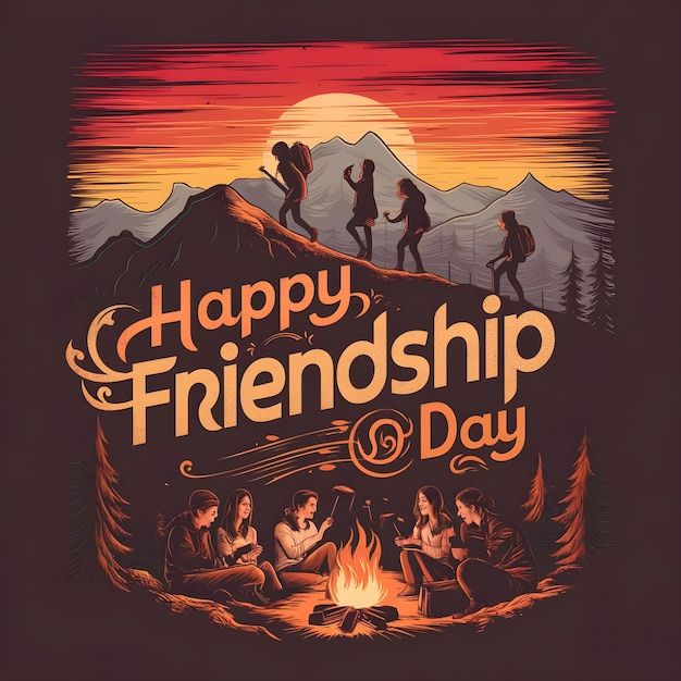 Celebrate Friendship Day with Stunning Sunset TShirt Designs