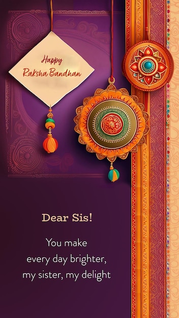 Celebrate the unbreakable bond between siblings on Raksha Bandhan with this beautiful Rakhi Greeting