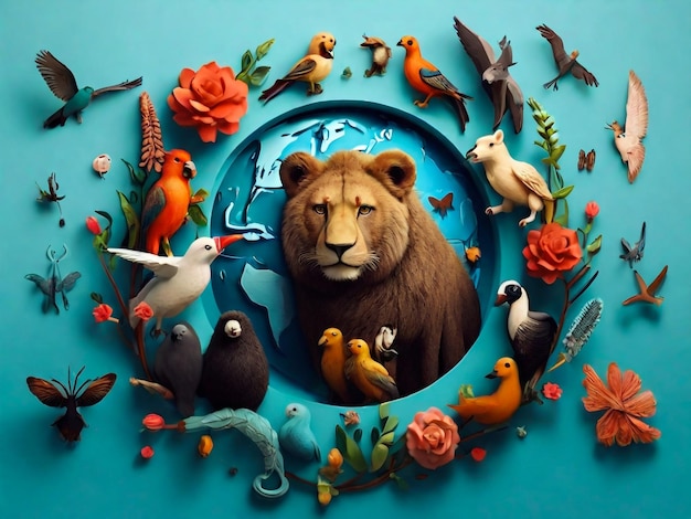 Celebrate World Animal Day 2023 World Wildlife Day with the animals WorldAnimalDay AnimalIcons