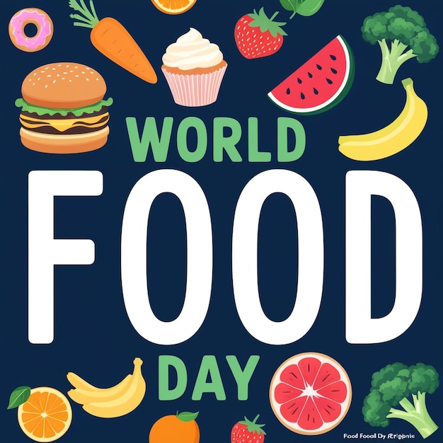 Celebrate World Food Day with Flat Design Illustrations