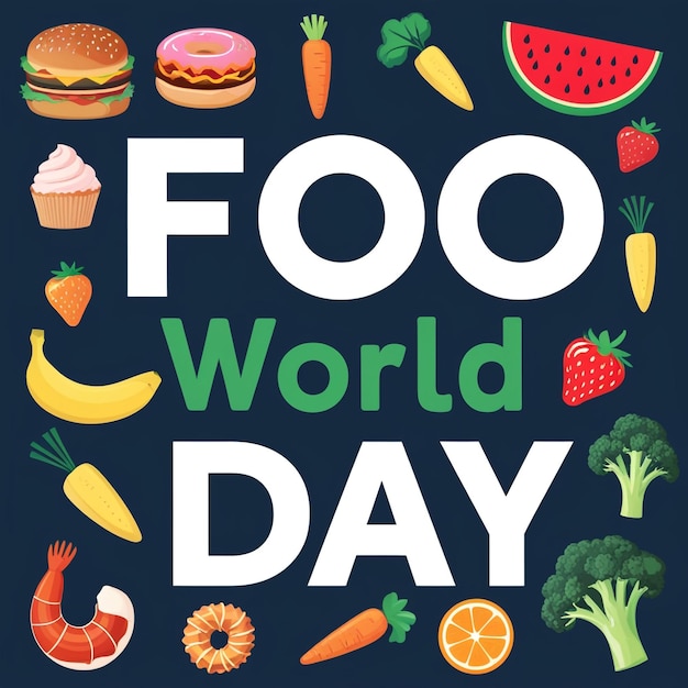 Celebrate World Food Day with Flat Design Illustrations