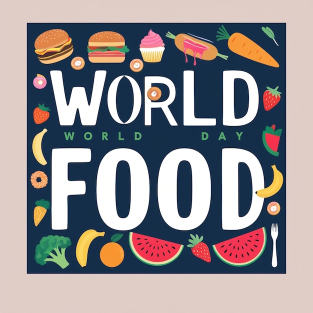 Celebrate World Food Day with Flat Design Illustrations