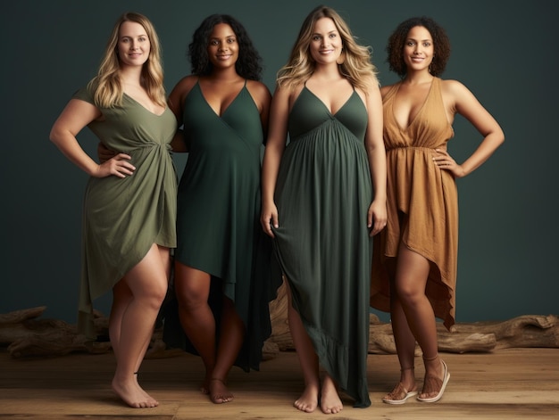 Photo celebrating the beauty of diverse body shapes and sizes