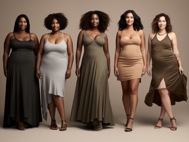 Photo celebrating the beauty of diverse body shapes and sizes