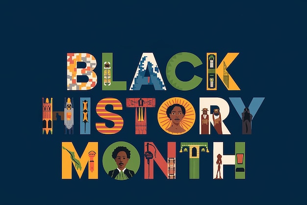 Photo celebrating black history month memphis concept background