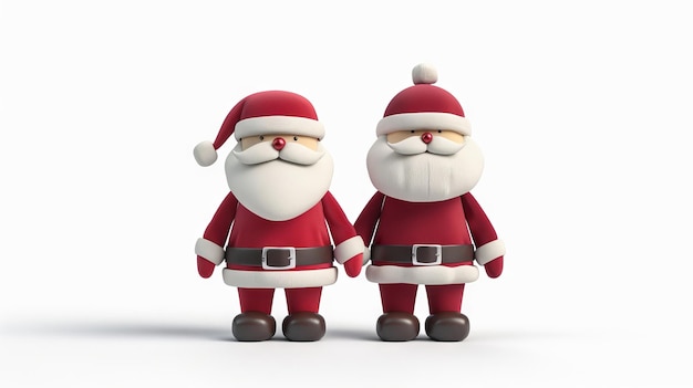 Celebrating Christmas with 3D cartoon figure graphic