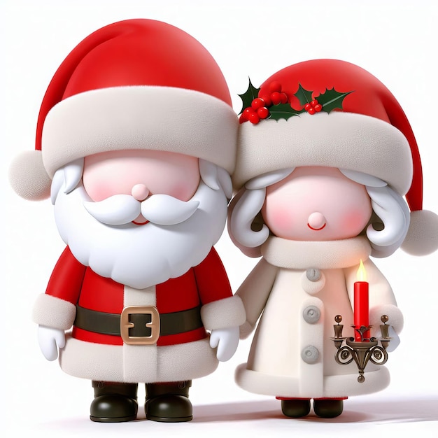 Celebrating Christmas with 3D cartoon figure graphic