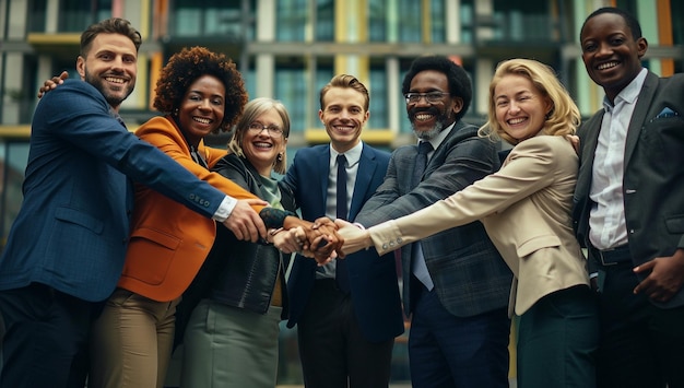 Celebrating Diversity Vibrant Group Portraits Reflecting Unity and Inclusion in Work and Community