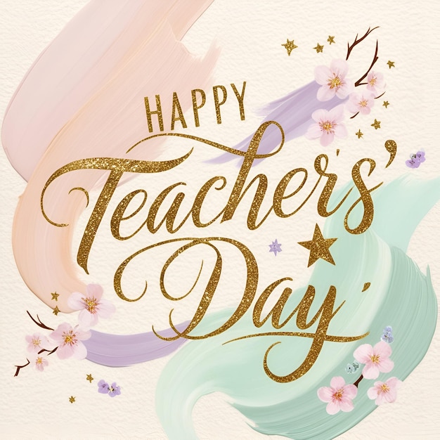 Photo celebrating educators happy teachers day