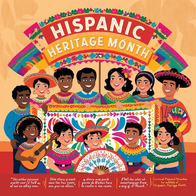 Photo celebrating the enduring legacy and vibrant traditions of hispanic heritage