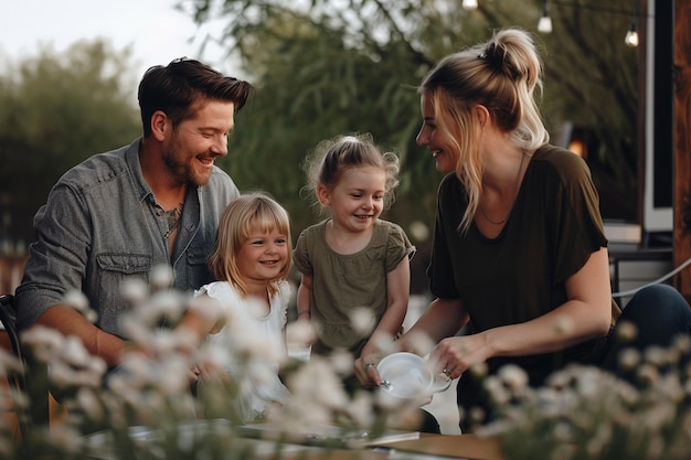 Photo celebrating family togetherness precious moments