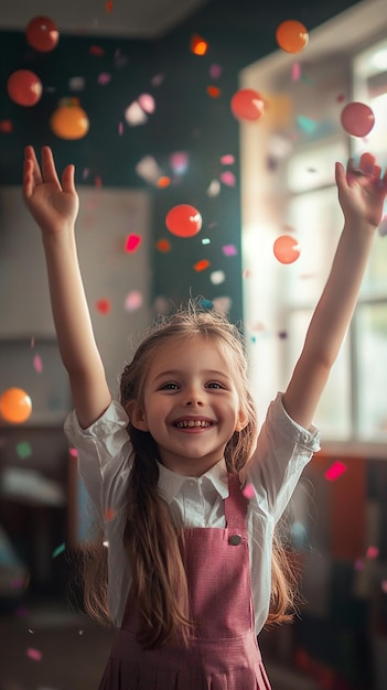 Celebrating the First Day of School A Photo of Joyful Kids