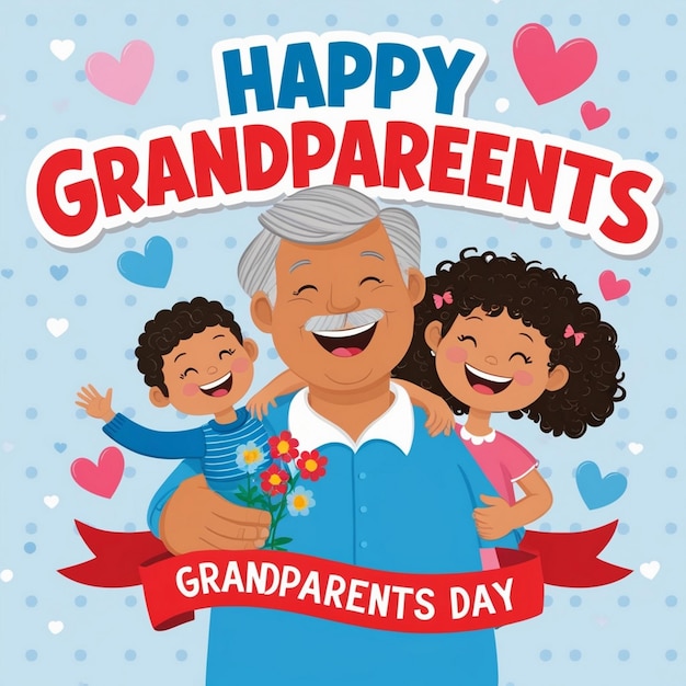 Photo celebrating grandparents day with joy and love