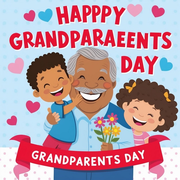 Photo celebrating grandparents day with joy and love