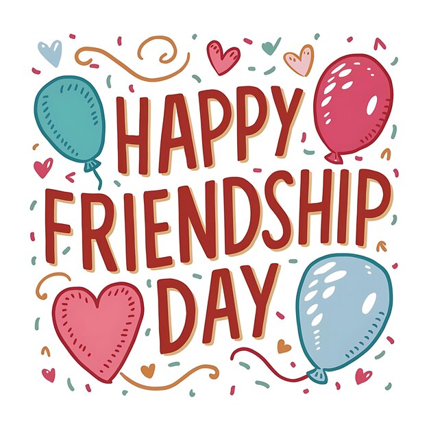 Celebrating happy friendship day event with beautiful background typography