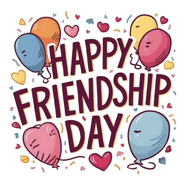 Celebrating happy friendship day event with beautiful background typography