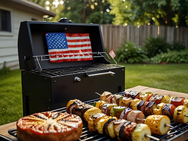 Celebrating Independence Day Outdoor BBQ