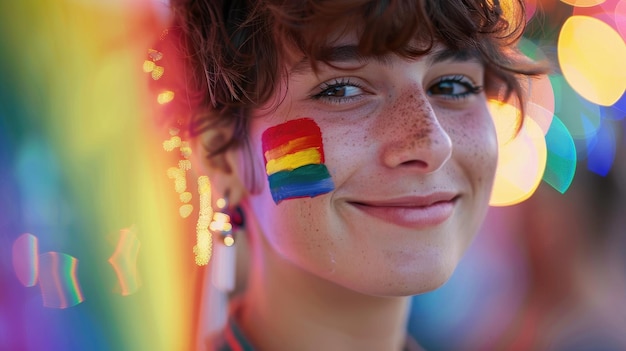 Celebrating LGBTQ Pride A Vibrant Portrait of Confidence