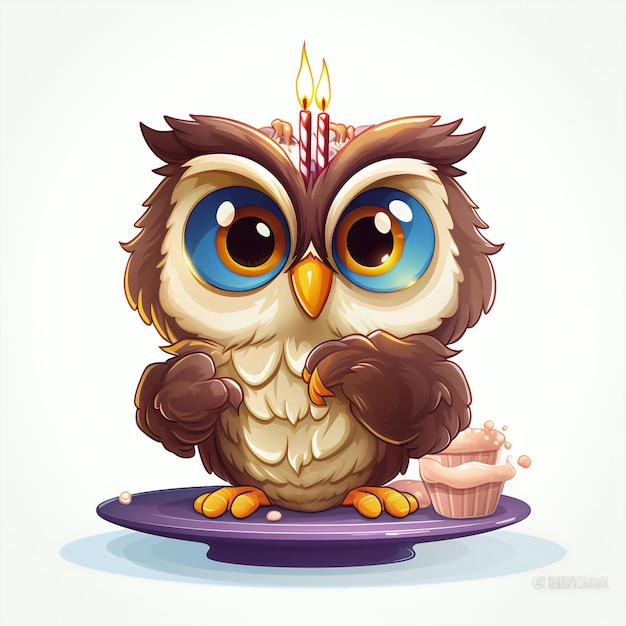 Photo celebrating owl vector