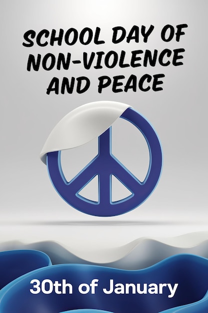 Photo celebrating peace and nonviolence on january 30