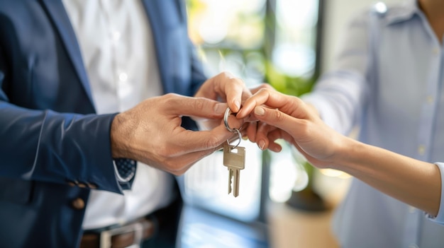 Celebrating a Successful Property Transaction in a Modern Office Environment