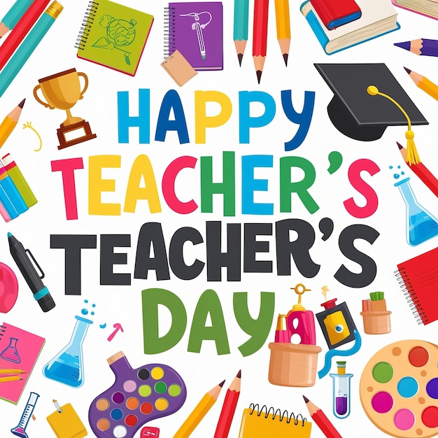 Photo celebrating teachers on happy teachers day