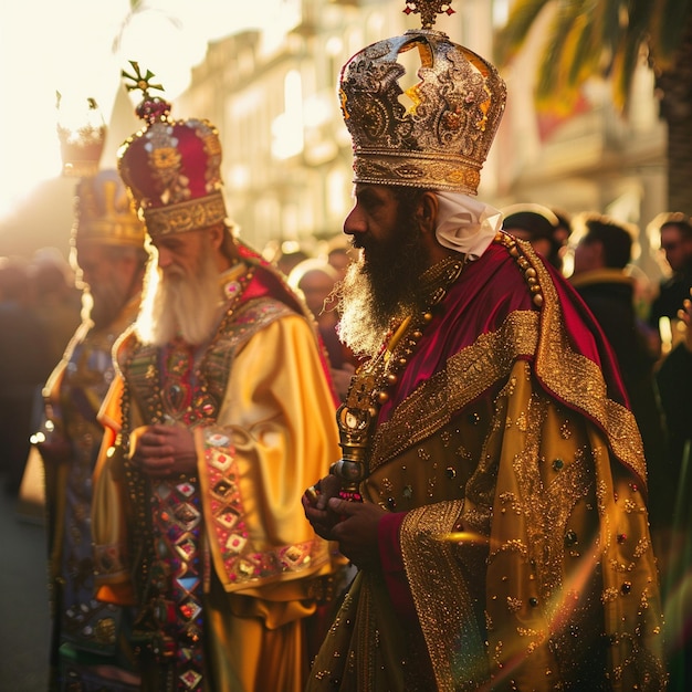 Celebrating Three Kings Day Festive Group Costumes