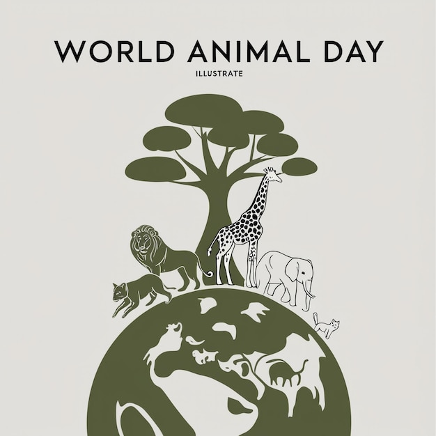 Celebrating World Animal Day A Joyful Gathering of Wildlife