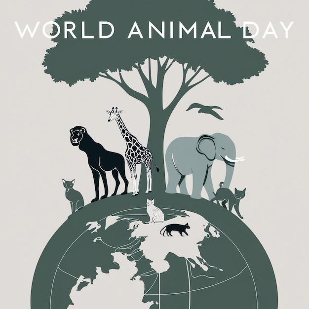 Celebrating World Animal Day A Joyful Gathering of Wildlife