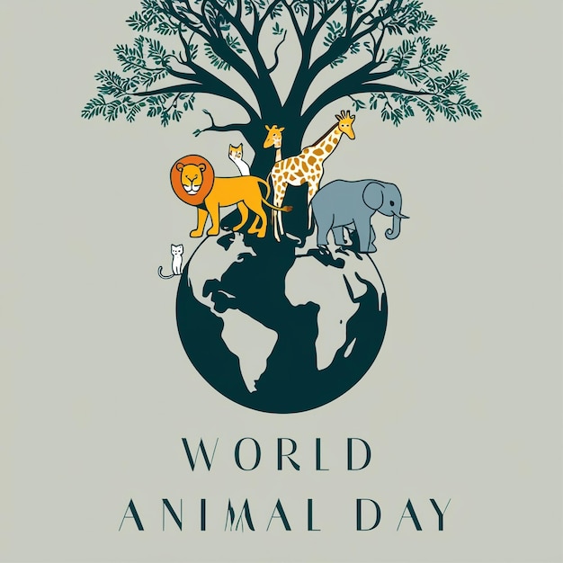 Celebrating World Animal Day A Joyful Gathering of Wildlife