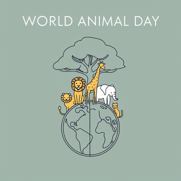 Celebrating World Animal Day A Joyful Gathering of Wildlife