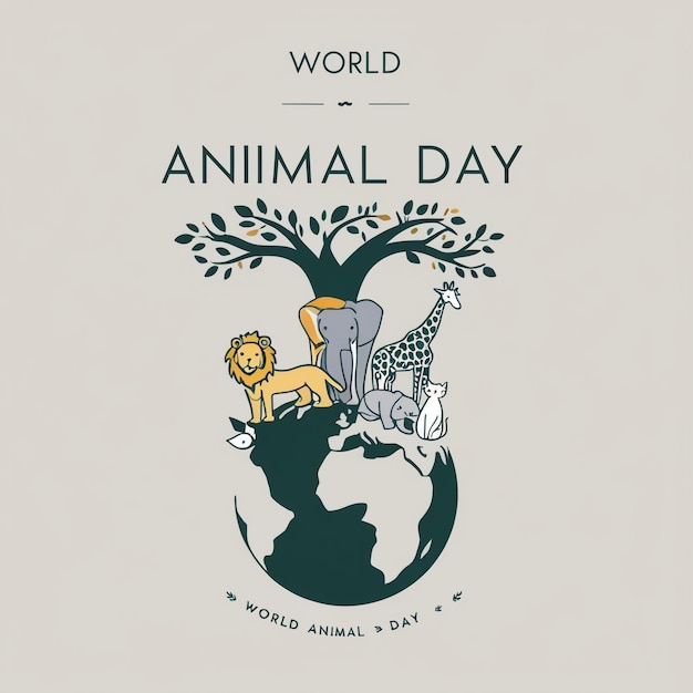 Celebrating World Animal Day A Joyful Gathering of Wildlife