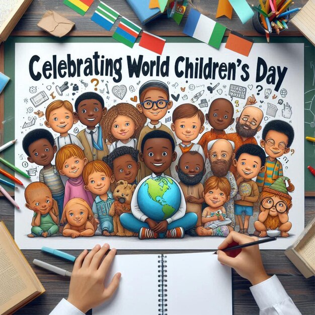 Photo celebrating world childrens day