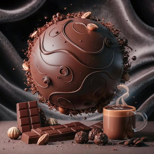 Celebrating World Chocolate Day featuring a central globe