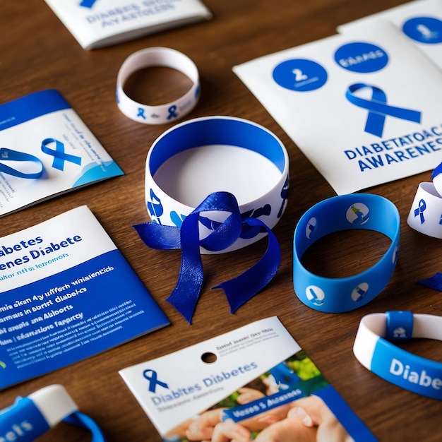 Photo celebrating world diabetes day with health screenings and information