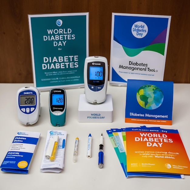 Photo celebrating world diabetes day with health screenings and information