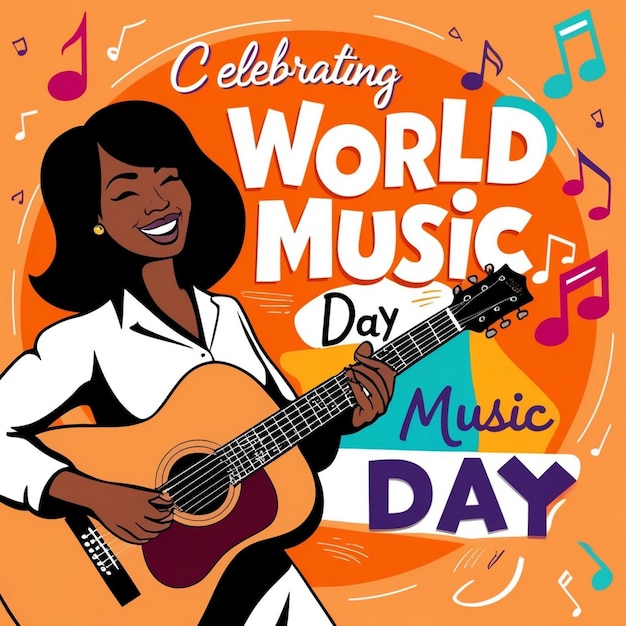 Celebrating World Music Day Vibrant Illustrations and Designs