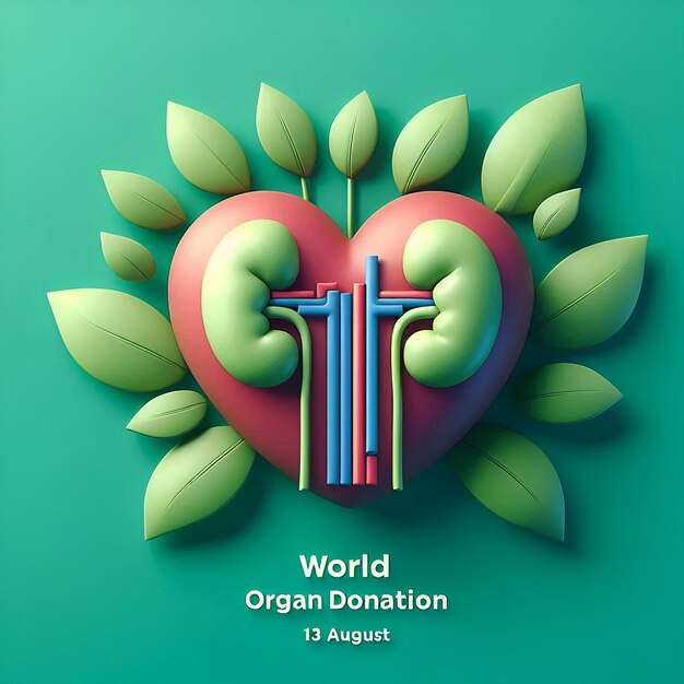 Photo celebrating world organ donation day giving the gift of life to those in need