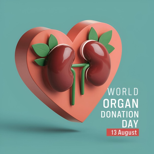 Photo celebrating world organ donation day giving the gift of life to those in need