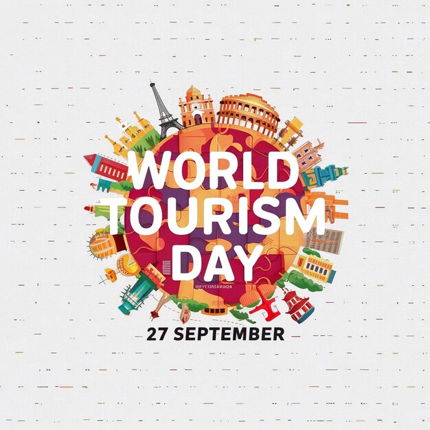 Photo celebrating world tourism day design