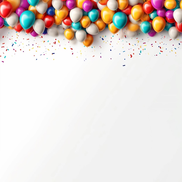 Celebration mockup ballons banner Generate Ai