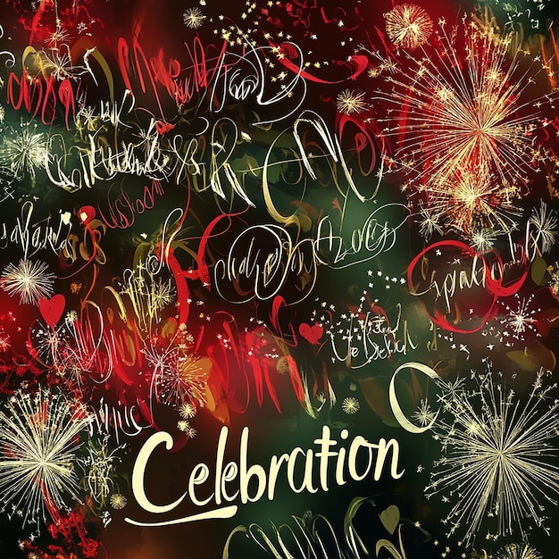 Celebration Wallpaper with Diverse Elements