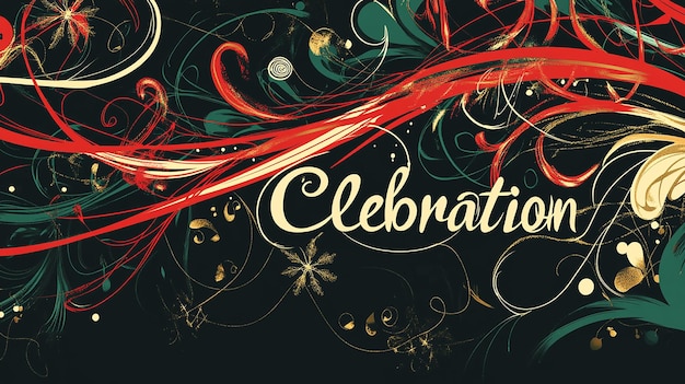 Photo celebration wallpaper with diverse elements