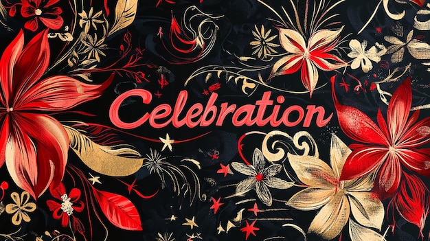 Celebration Wallpaper with Diverse Elements