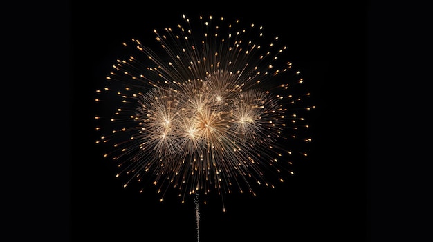 The celebratory magic of fireworks lighting up the New Year's sky