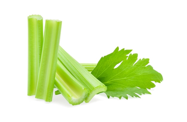 Celery isolated on white background