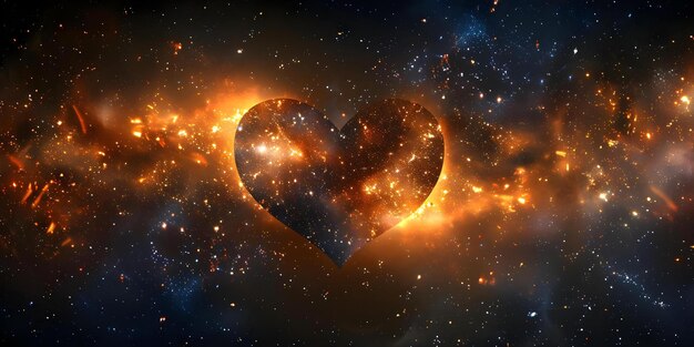 Celestial Bodies Unite Stars Forming a Heart of Eternal Love Concept Astrology Love Stars Universe Eternal Bond